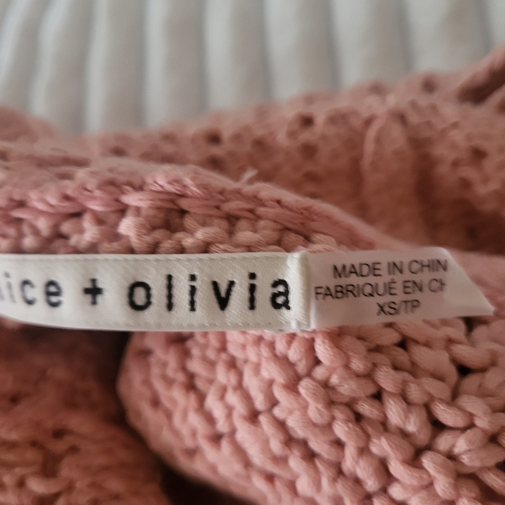 Alice + Olivia Abbot High Neck sleeveless knit sweater - Picture 6 of 8